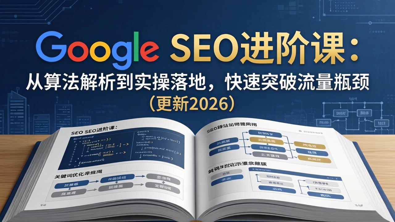 Google SEO进阶课：从算法解析到实操落地，快速突破流量瓶颈(更新2026