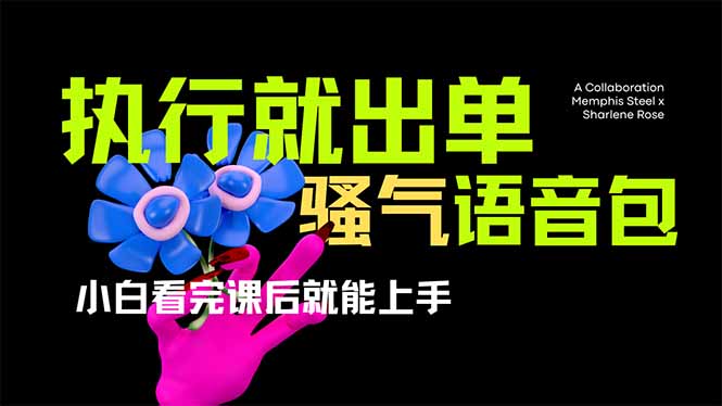 爆火全网的开车导航骚气语音包,只要执行就出单，小白看完课程就能实操...